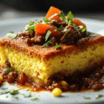 Try this cornbread in chili casserole for a comforting one-pan meal. Cornbread in chili recipe the whole family loves—start now!