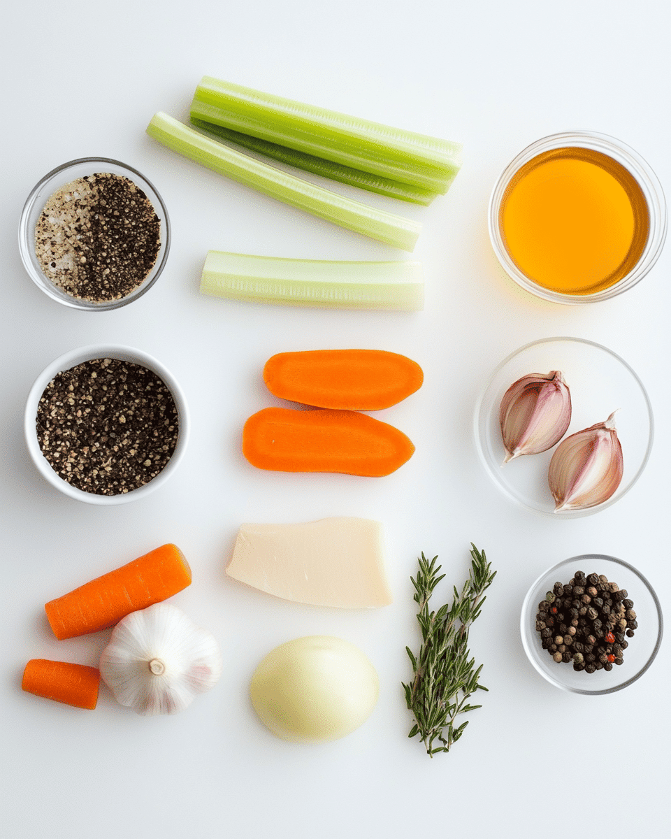 Bone Broth Recipe ingredients