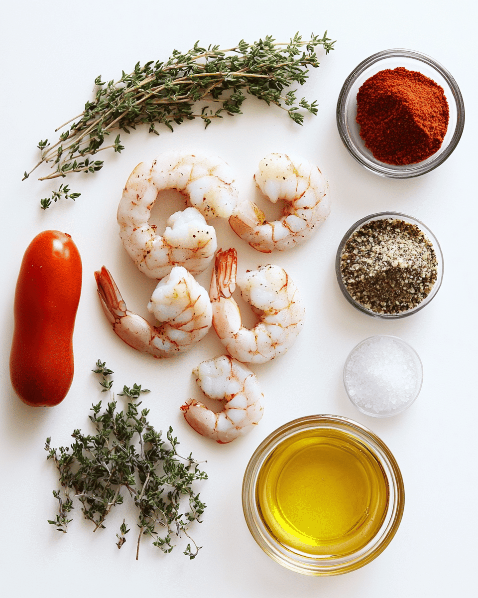 Cajun shrimp ingredients