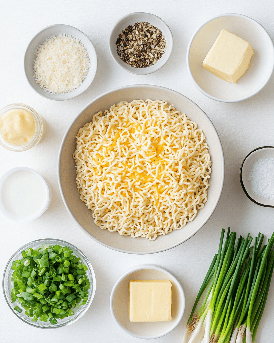 Cheesy ramen noodles ingredients