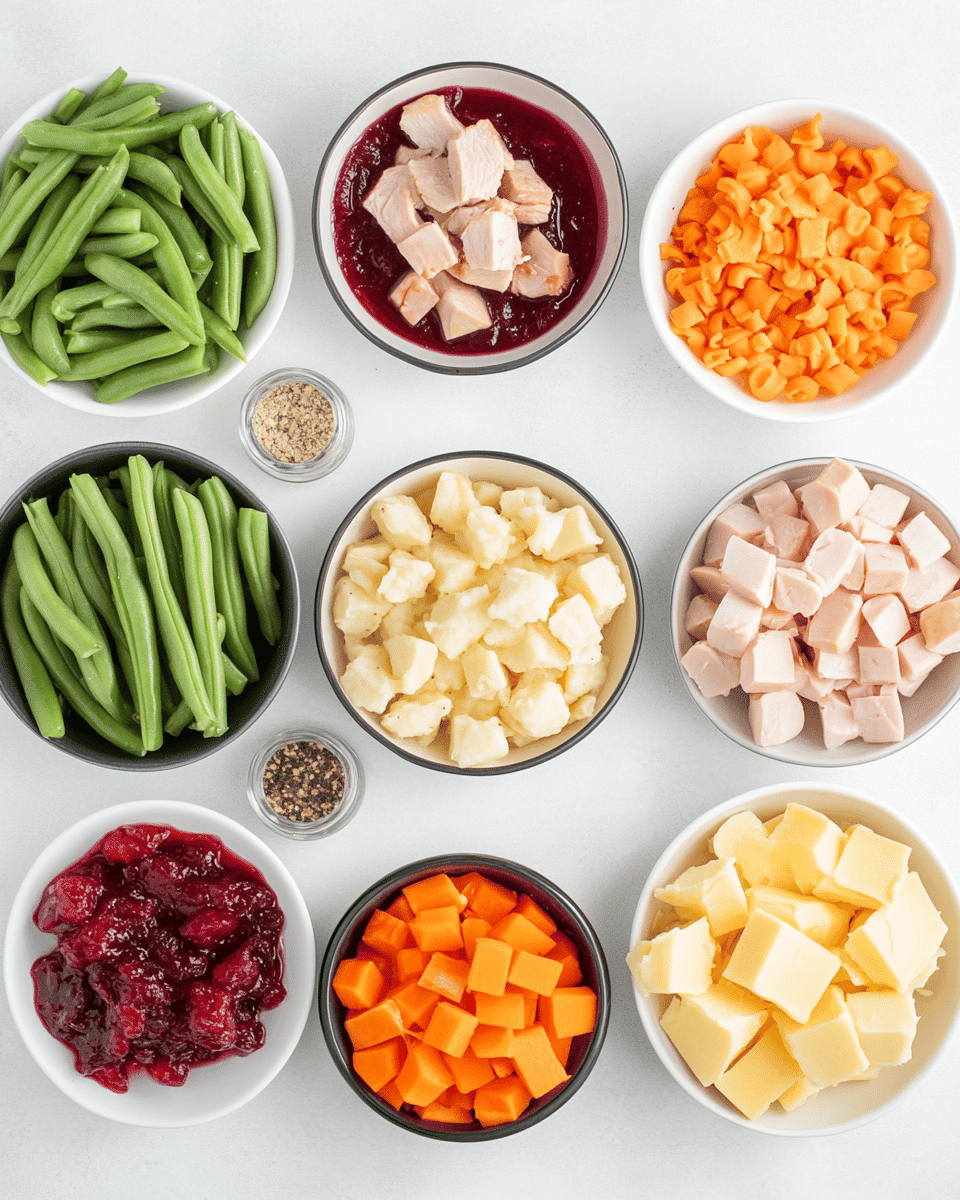 Christmas Casserole ingredients