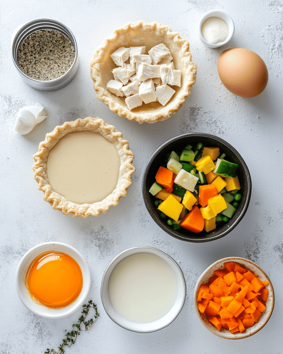 Easy Chicken Pot Pie ingredients