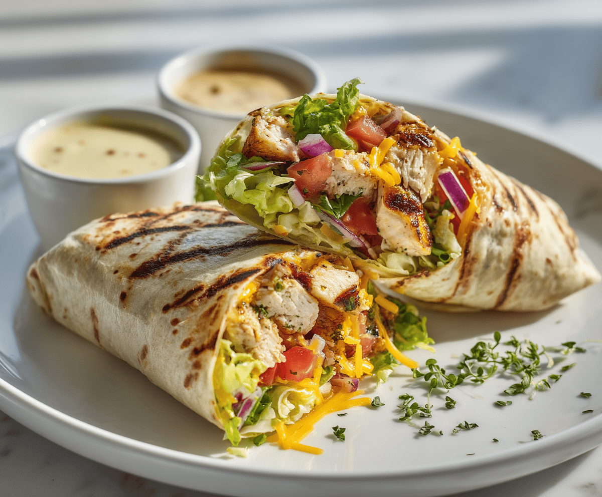 grilled chicken wrap