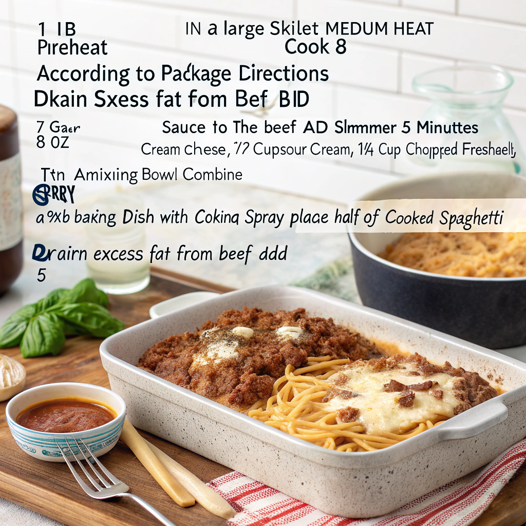 Baked Cream Cheese Spaghetti How to Make