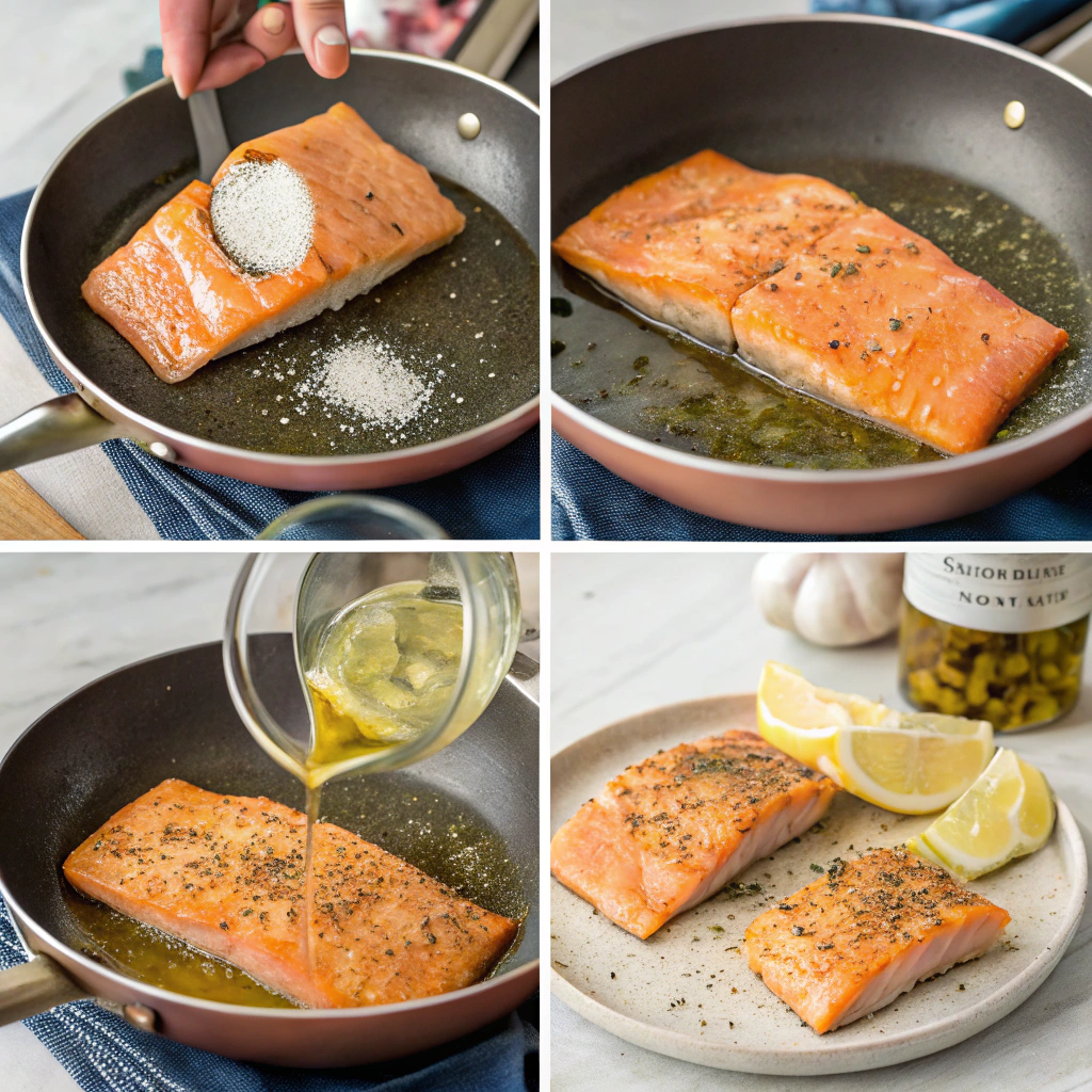 Garlic Butter Pan-Seared Salmon How to Make