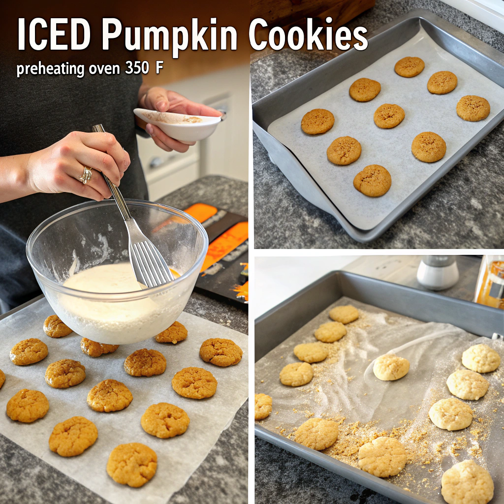 Iced Pumpkin Cookies How to Make