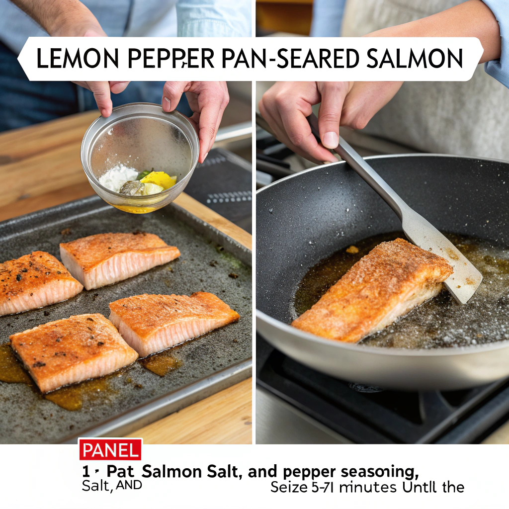Lemon Pepper Pan-Seared Salmon How to Make