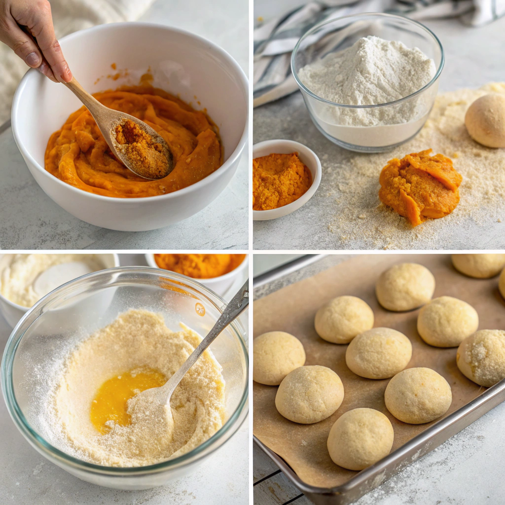 Pumpkin Sandwich Rolls How to Make