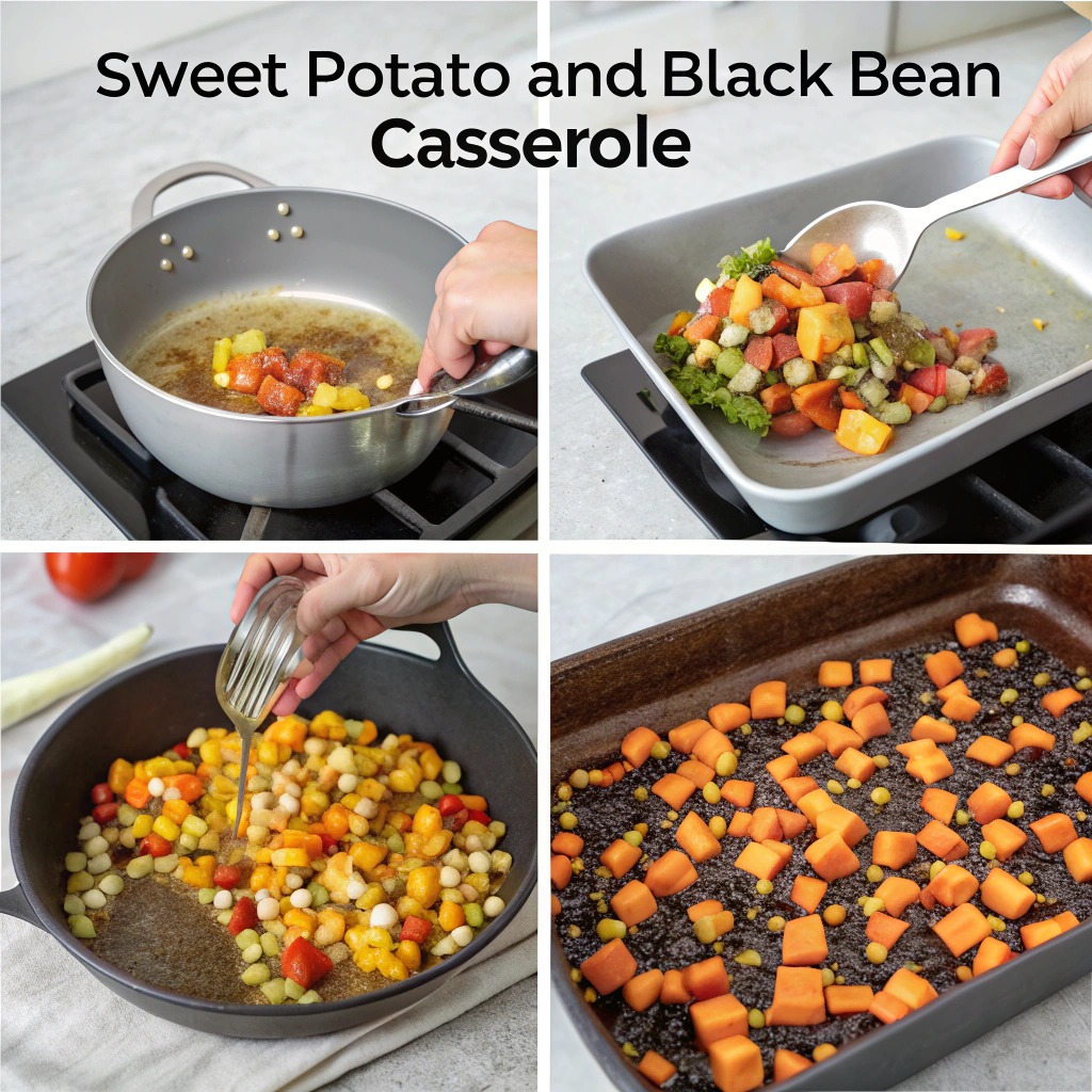 Sweet Potato and Black Bean Casserole How to Make
