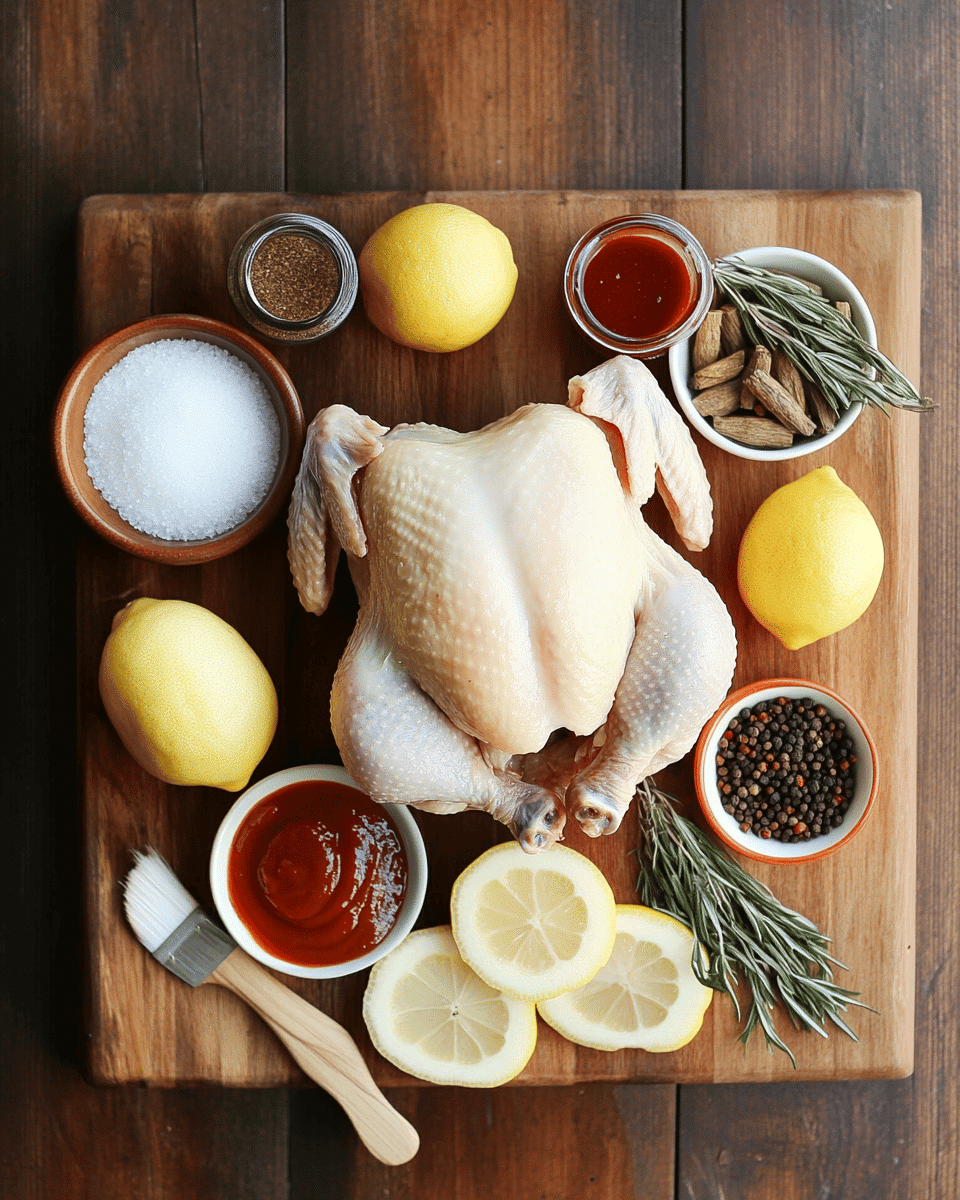 Smoked Chicken Recipe ingredients