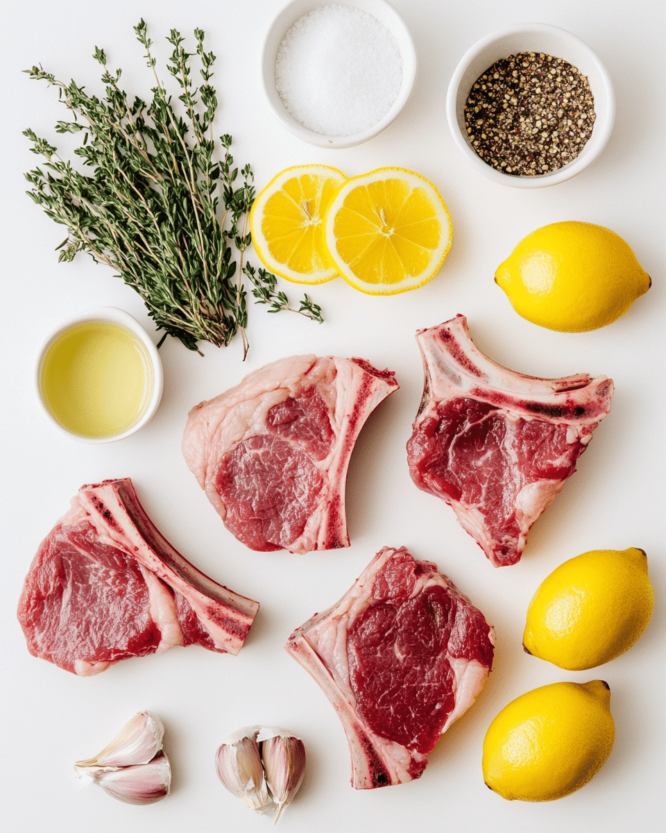 Lamb chops ingredients