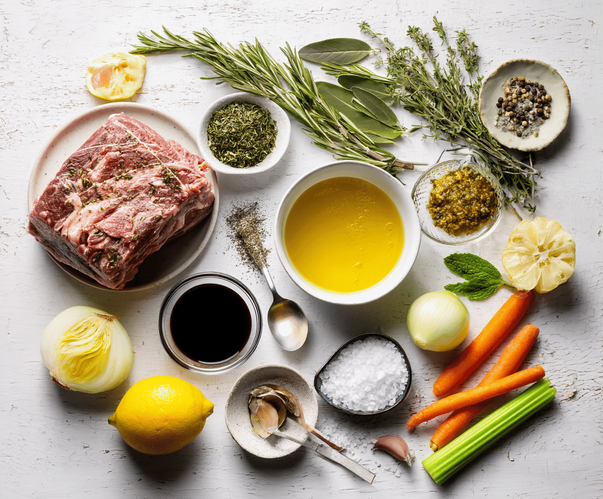 Lamb shoulder ingredients