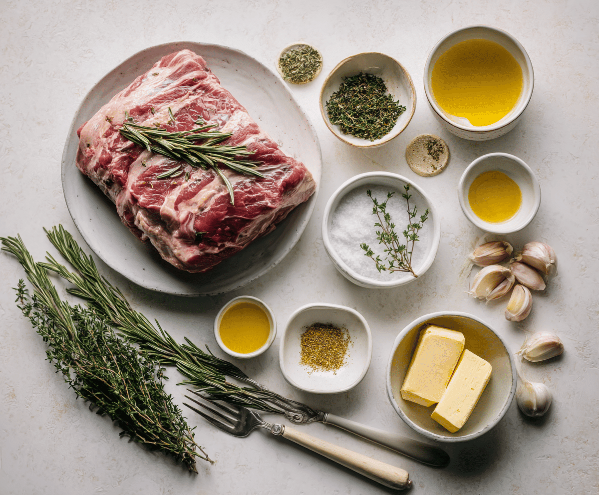 Lamb with Rosemary ingredients
