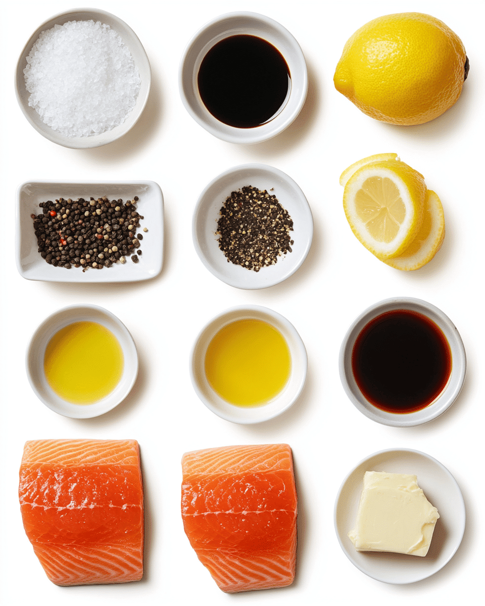 Lemon pepper baked salmon ingredients