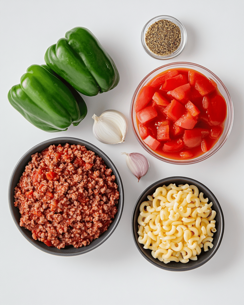 Quick and Easy Goulash ingredients