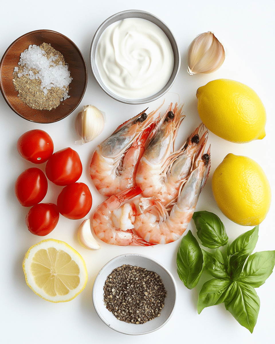 Shrimp Pasta with Tomato Cream Sauce ingredients