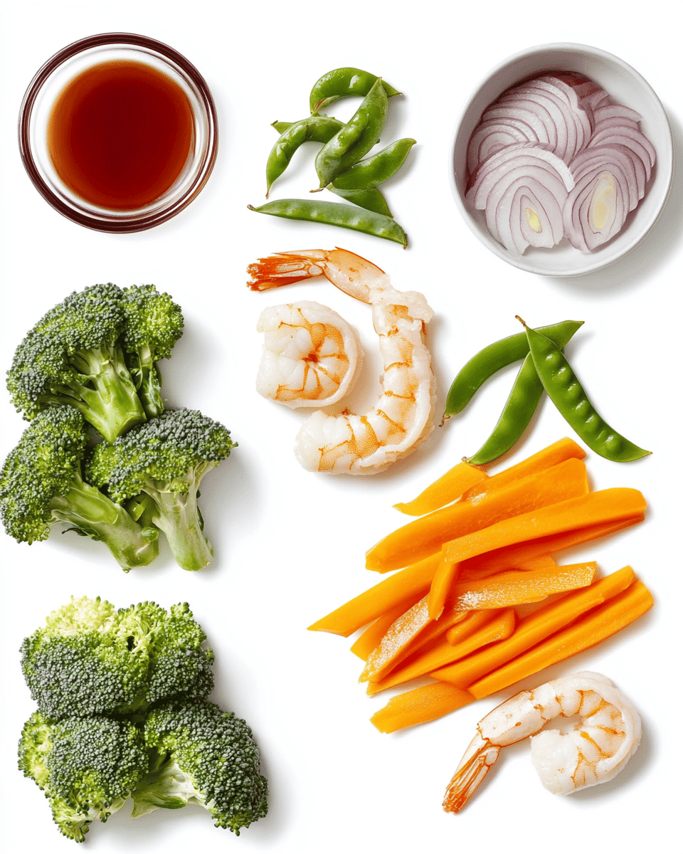 Shrimp Stir-Fry ingredients