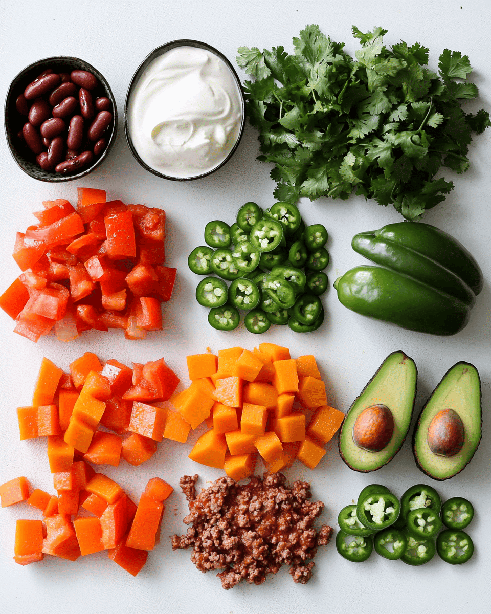 Spicy Pumpkin Chili ingredients