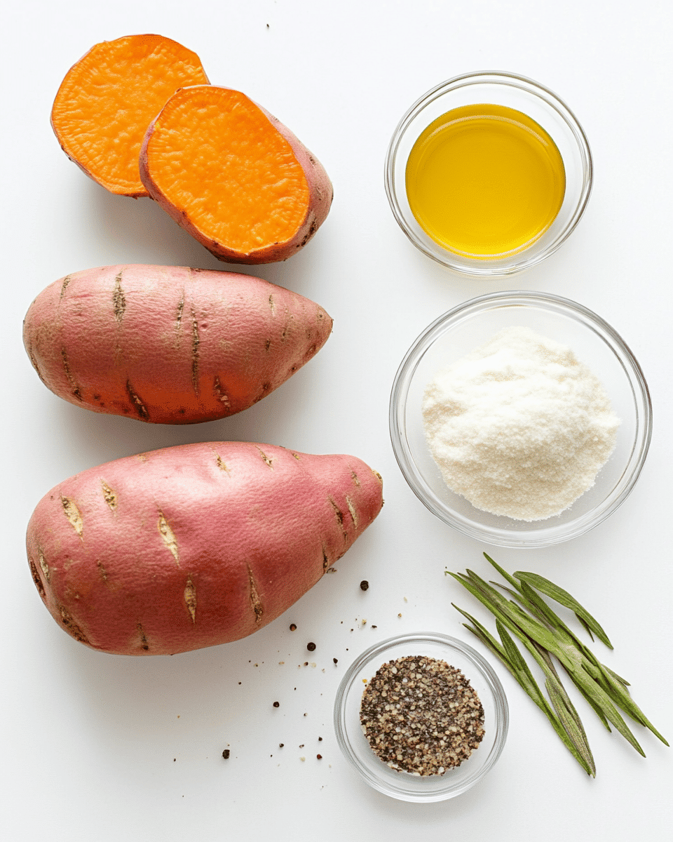 Sweet potato fries ingredients