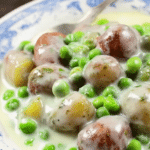 creamed peas and potatoes