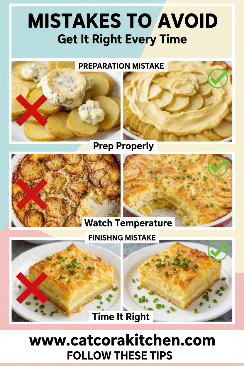 Boursin scalloped potatoes common mistakes