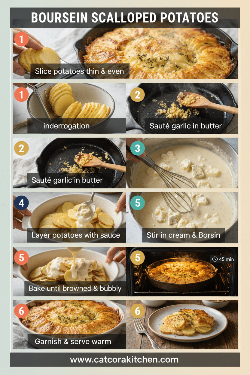 Boursin scalloped potatoes how to make