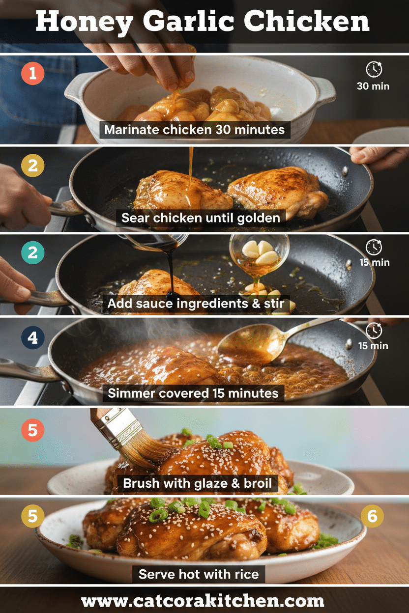 How to make honey garlic chicken
