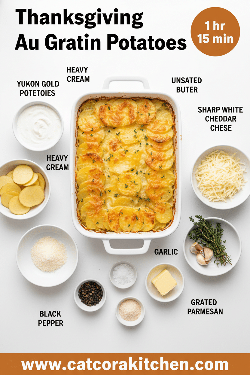 Thanksgiving au gratin potatoes ingredients
