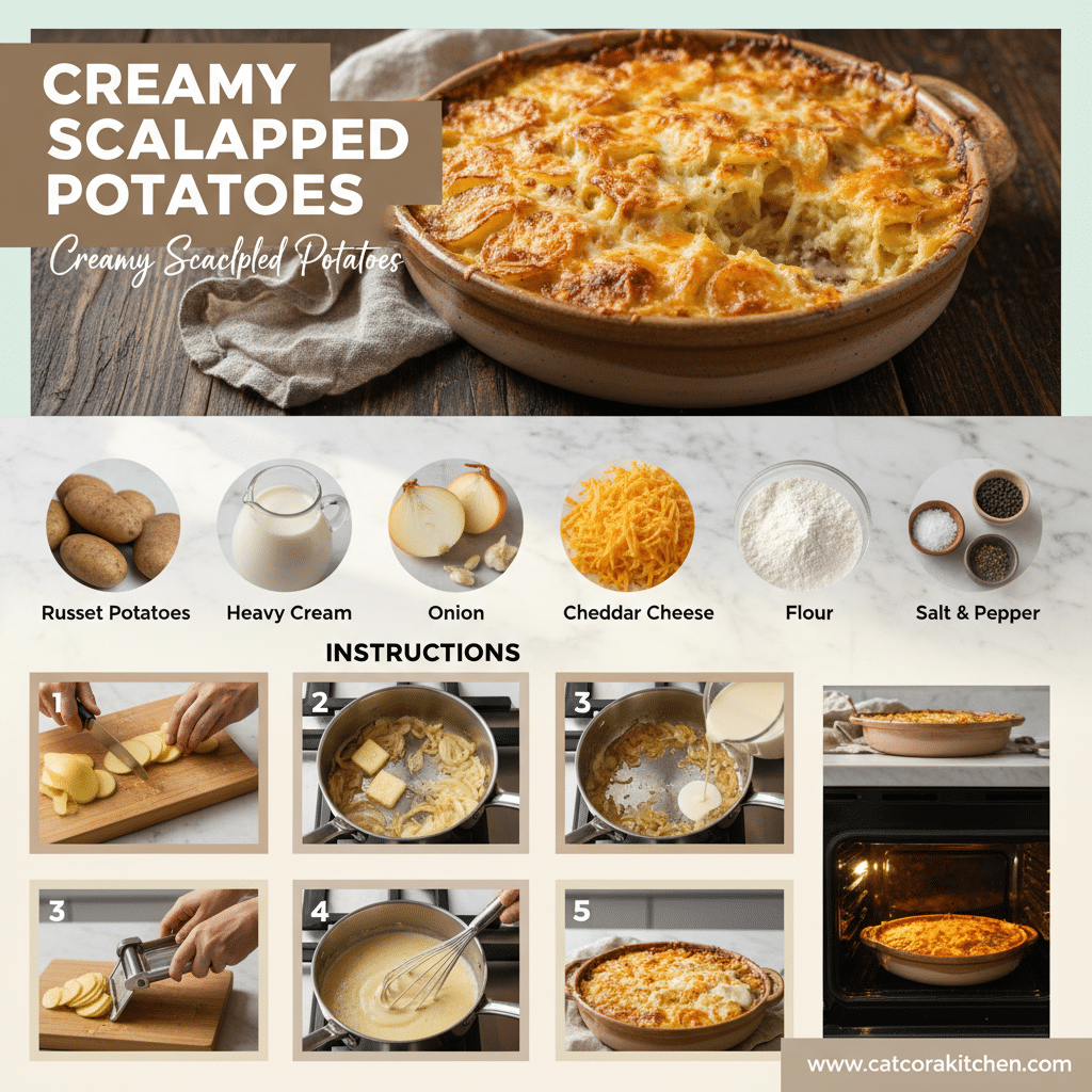 card recipe ingredients and instructions scalloped potatoes recipe